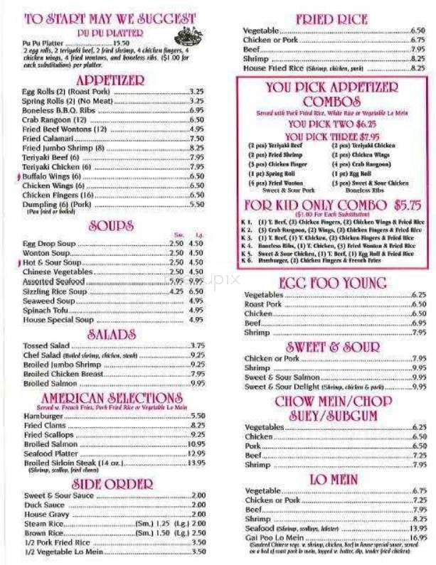 Menu page 2