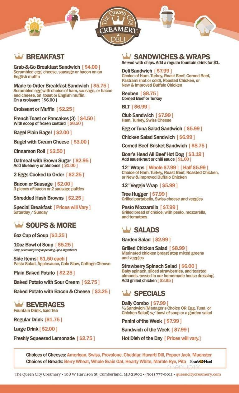 Menu page 1