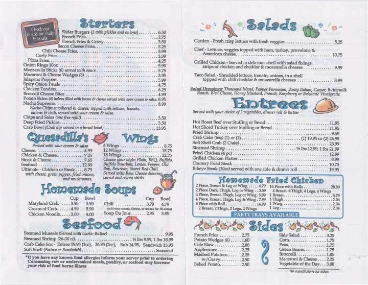 Menu page 2