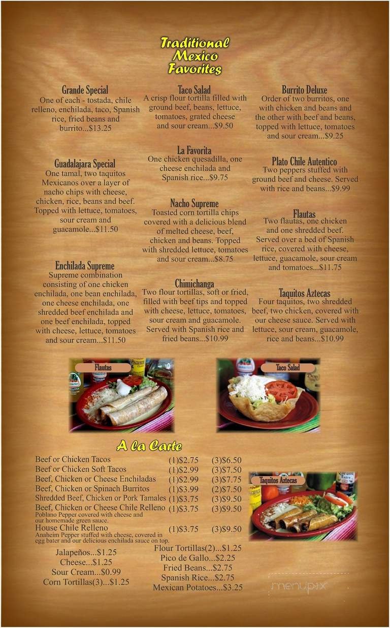 Menu page 2
