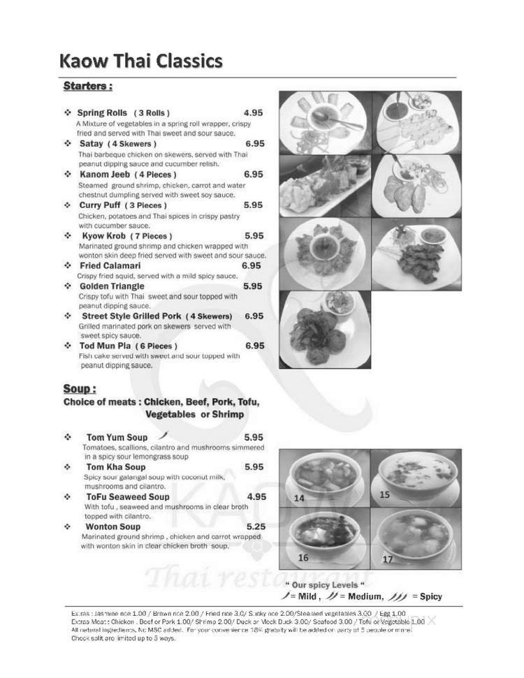 Menu page 1
