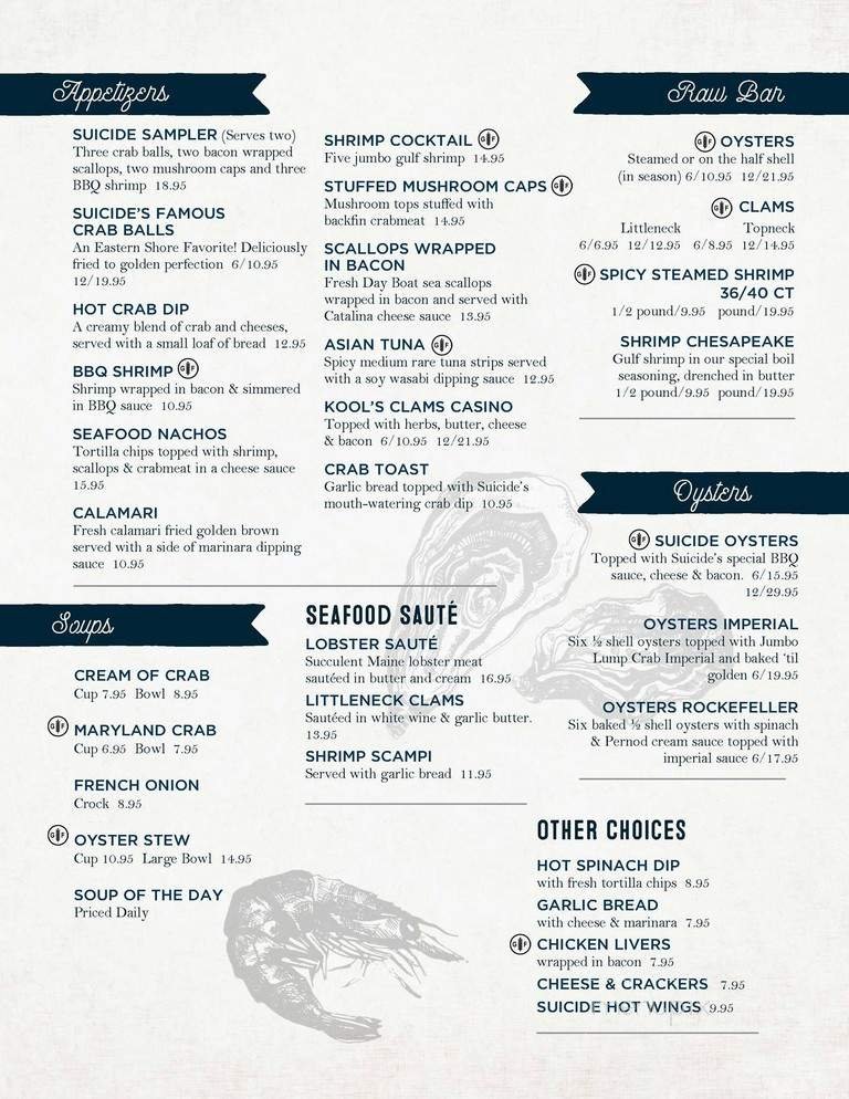 Menu page 1