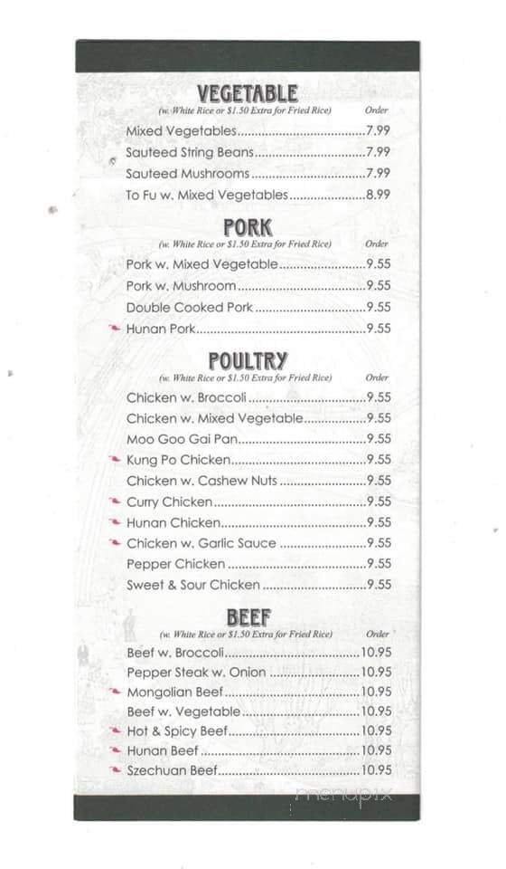 Menu page 1