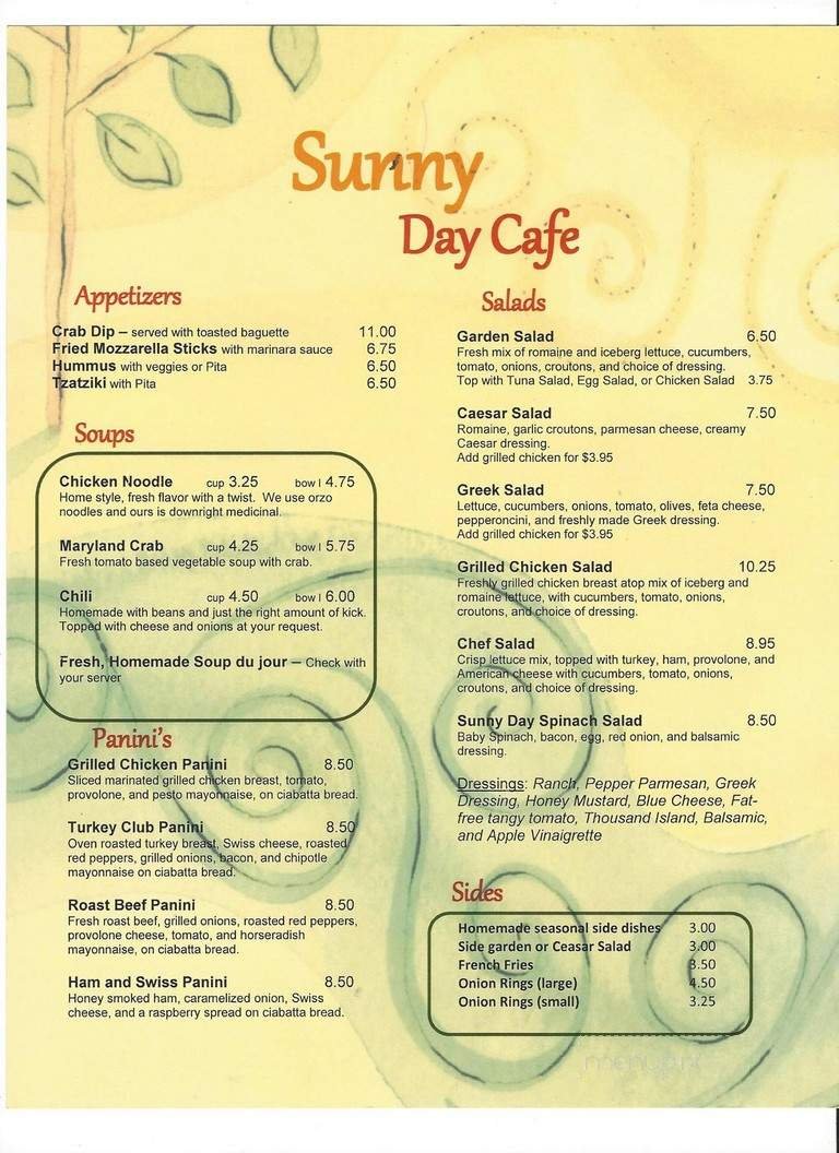 Menu page 2