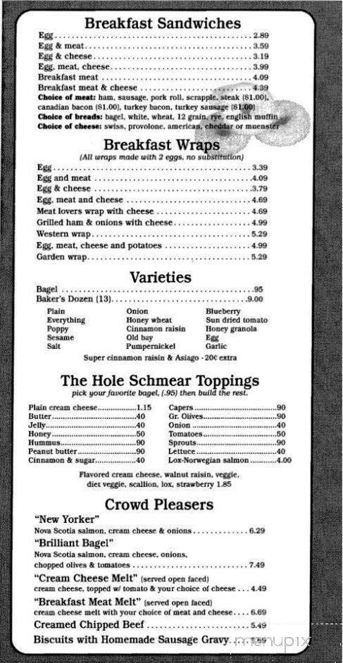 Menu page 1