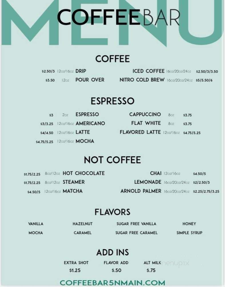 Menu page 1