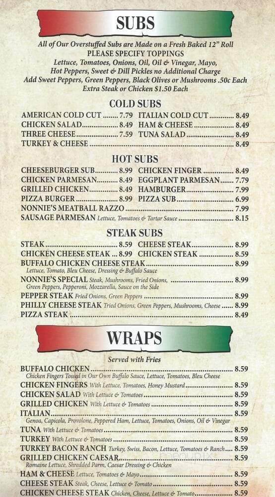 Menu page 2