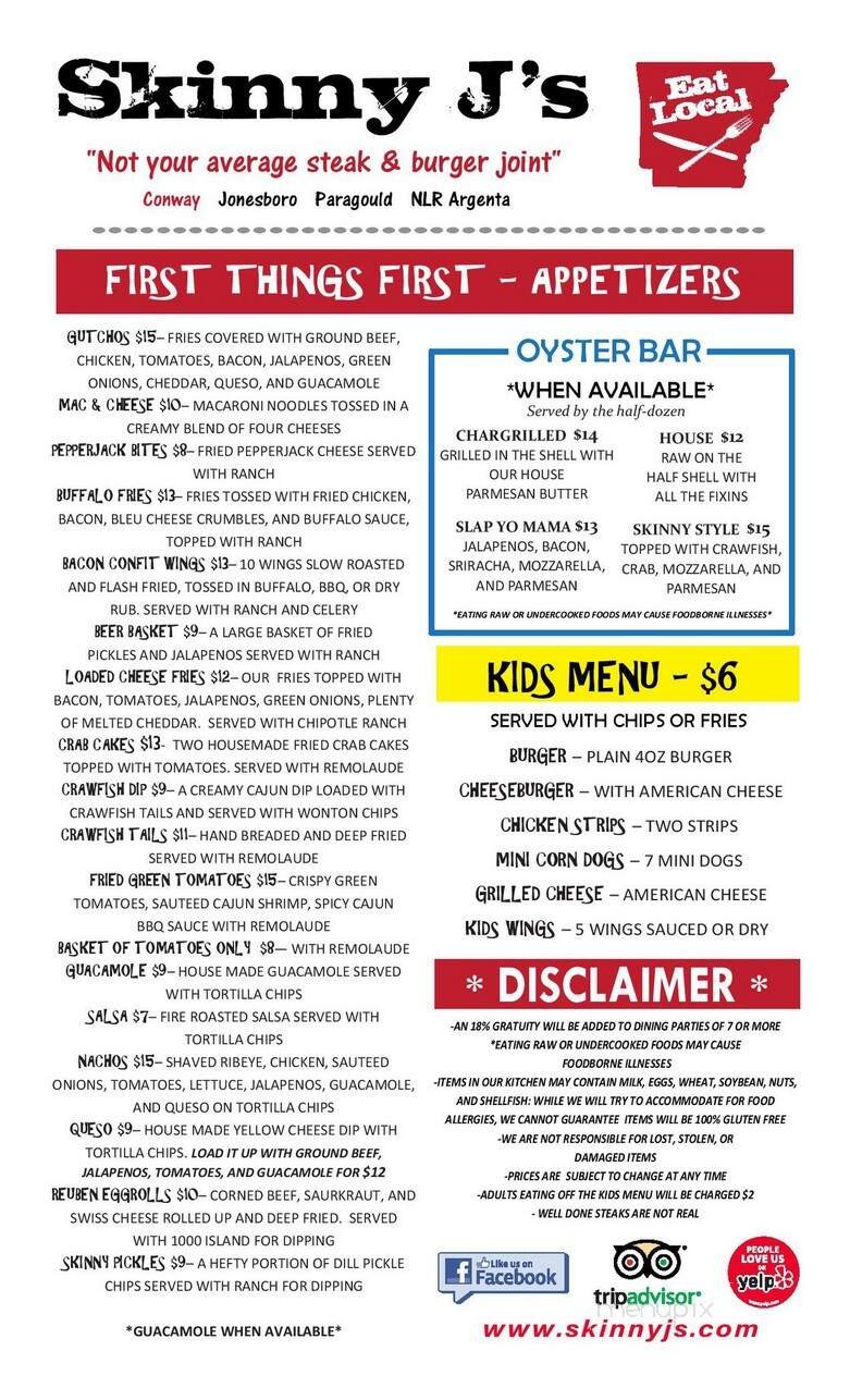 Menu page 1