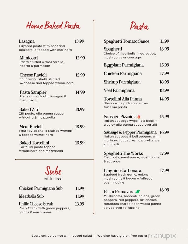 Menu page 2