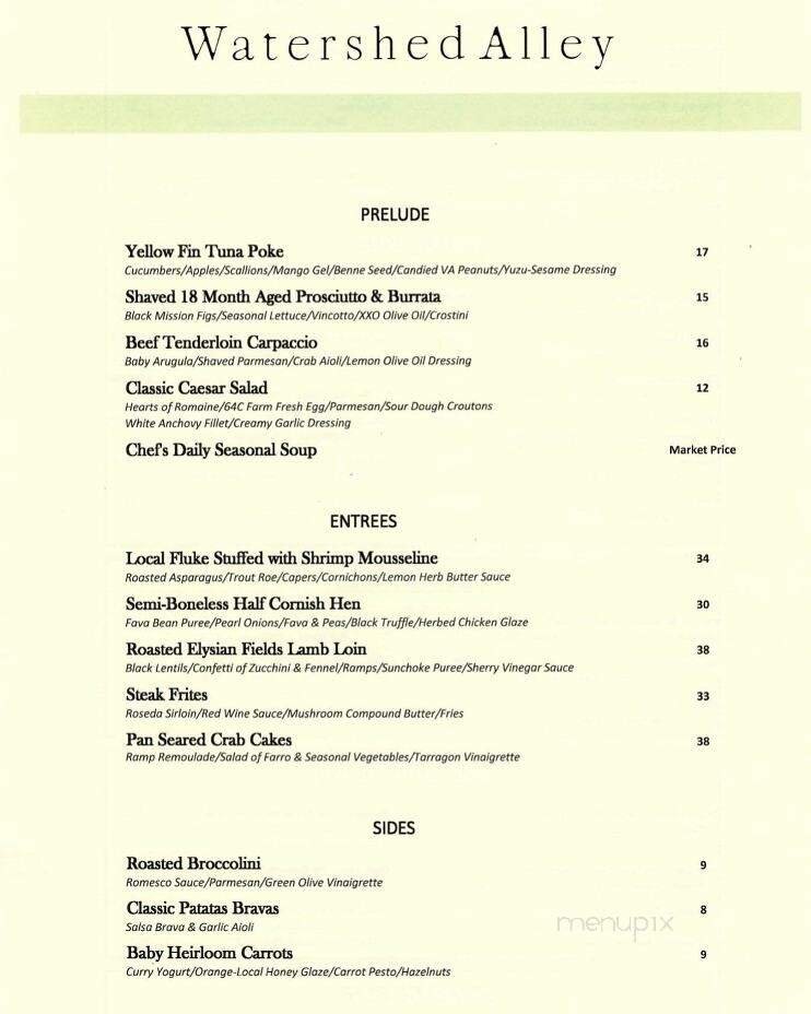 Menu page 1