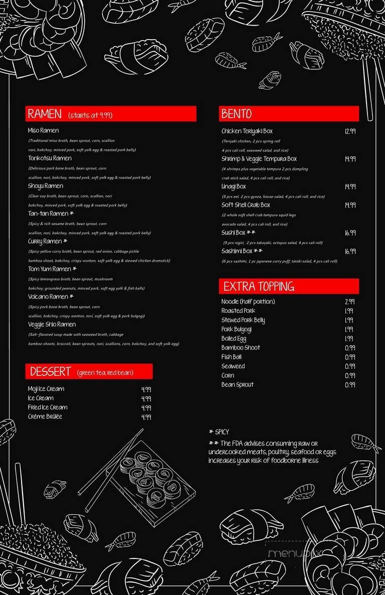Menu page 2