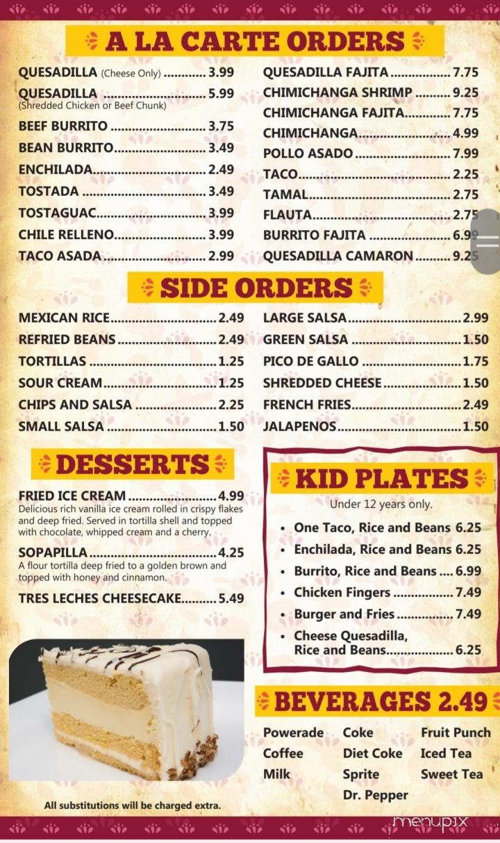 Menu page 3