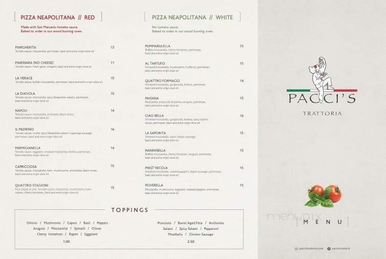 Menu page 1