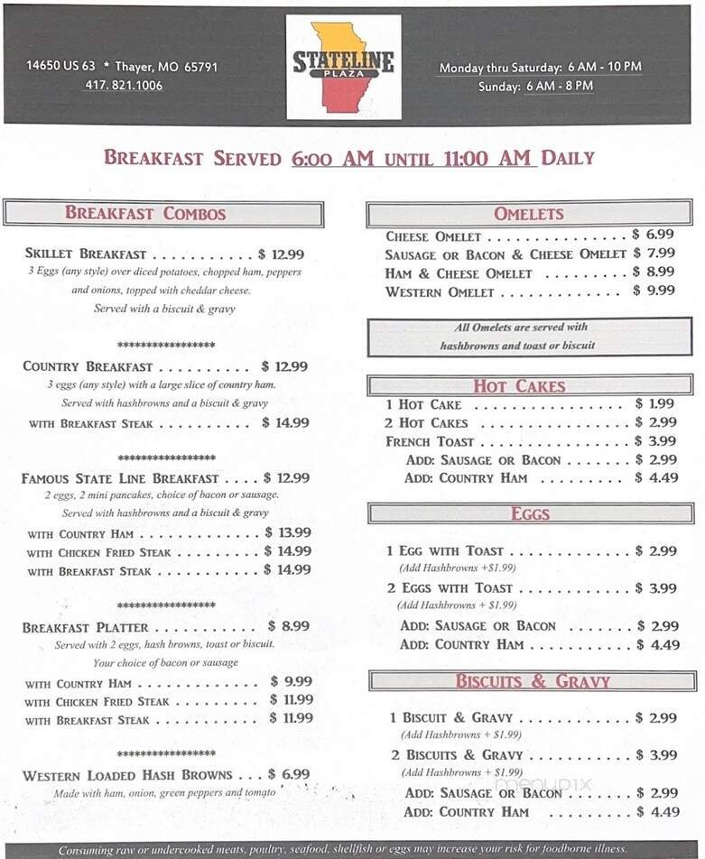 Menu page 2