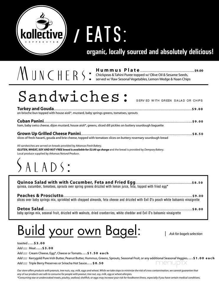 Menu page 1
