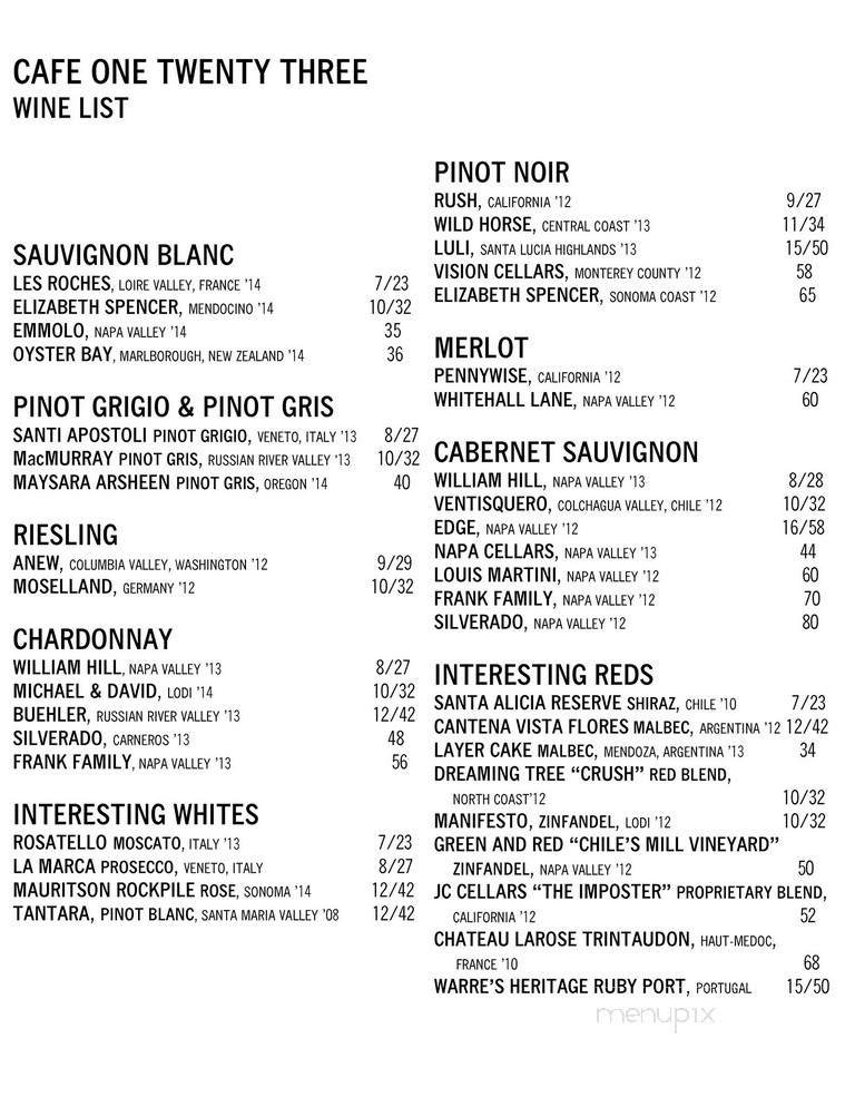 Menu page 3