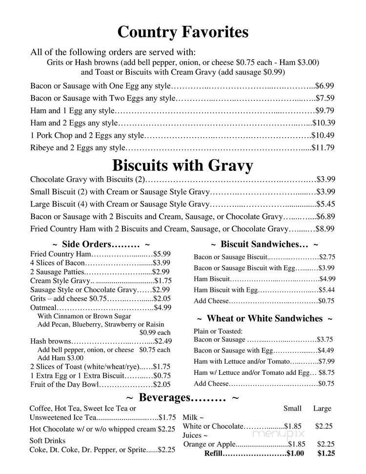 Menu page 9