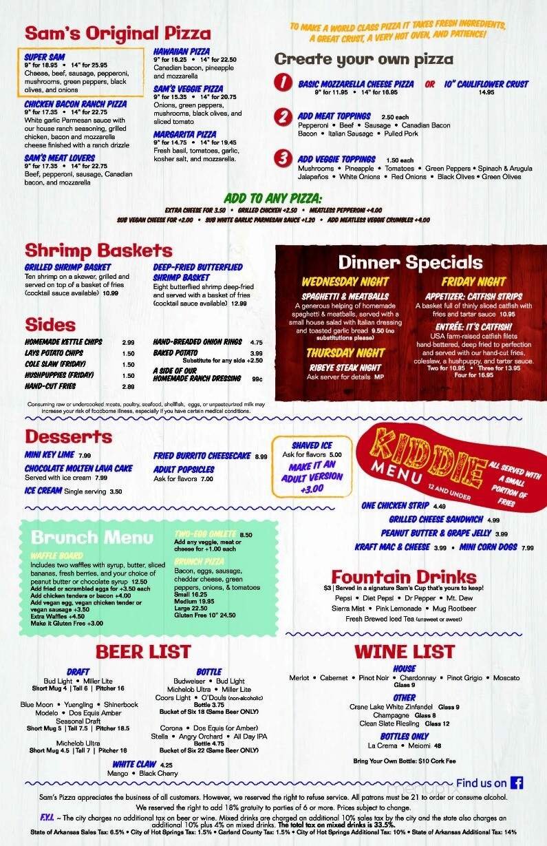 Menu page 2