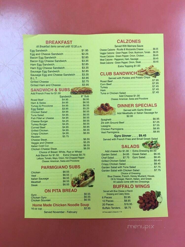 Menu page 2