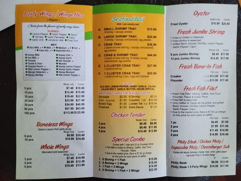 Menu page 2