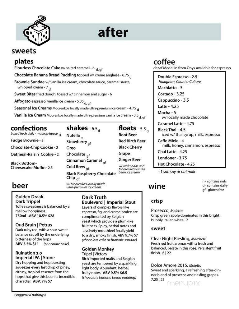 Menu page 1