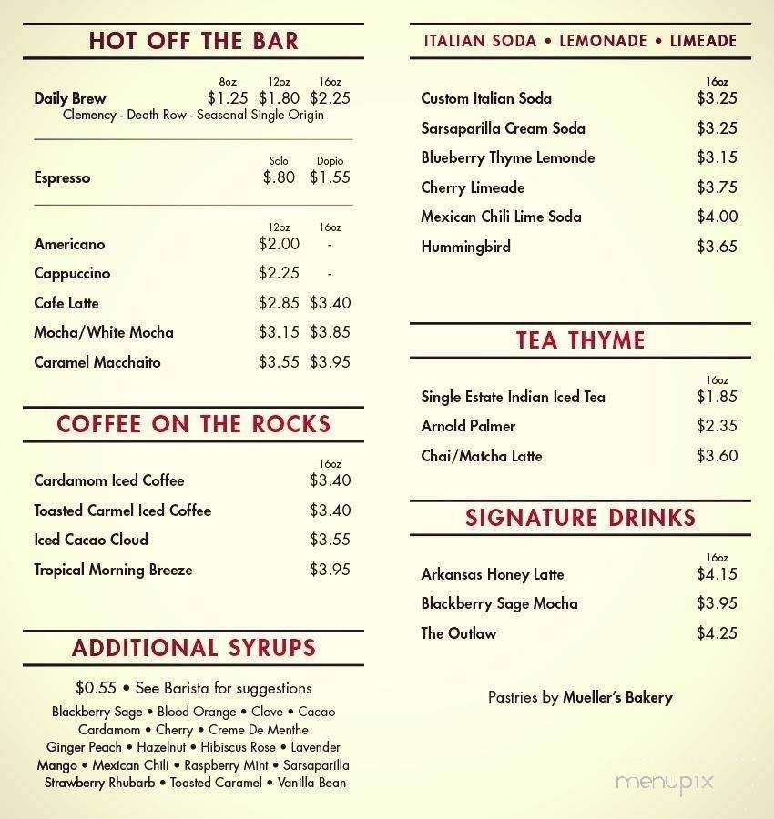 Menu page 1