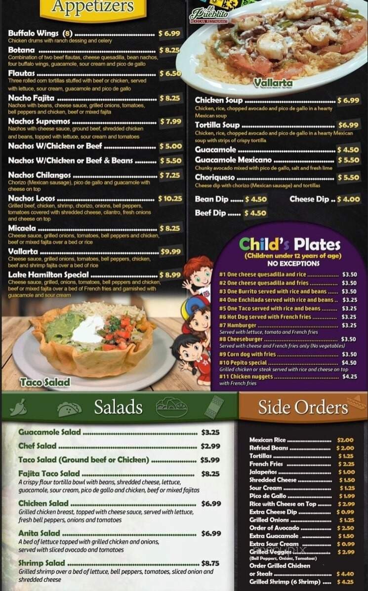 Menu page 1