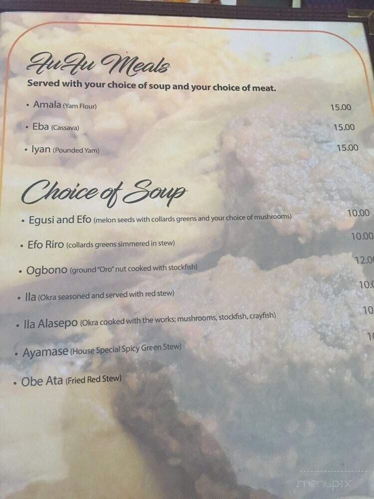 Menu page 2
