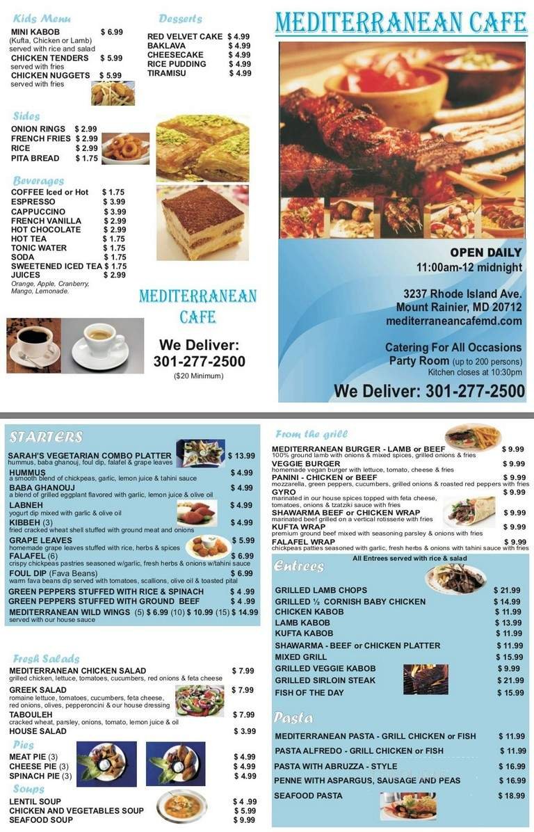 Menu page 1