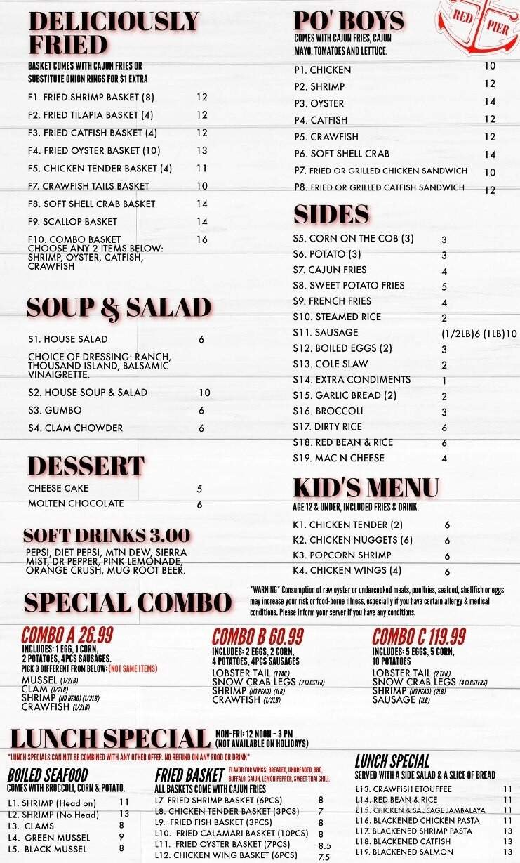 Menu page 2