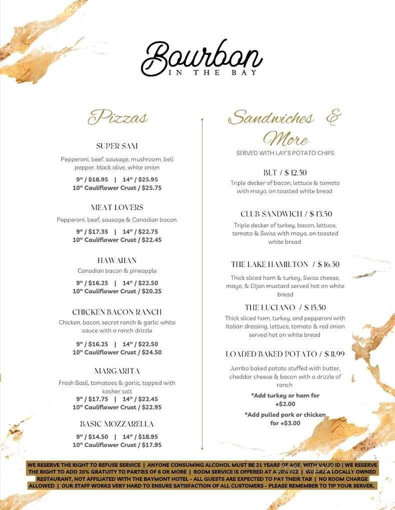 Menu page 1