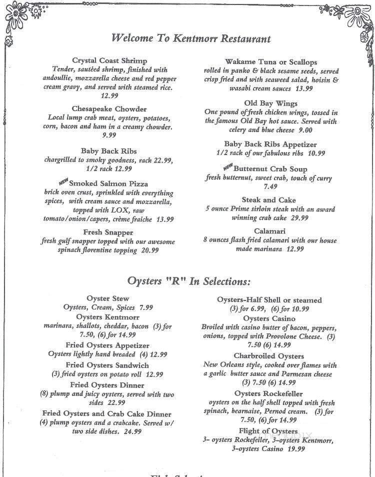 Menu page 1