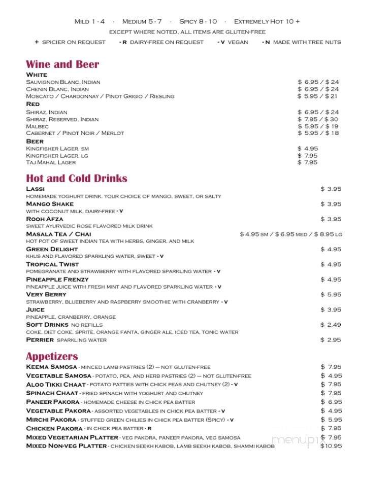 Menu page 2