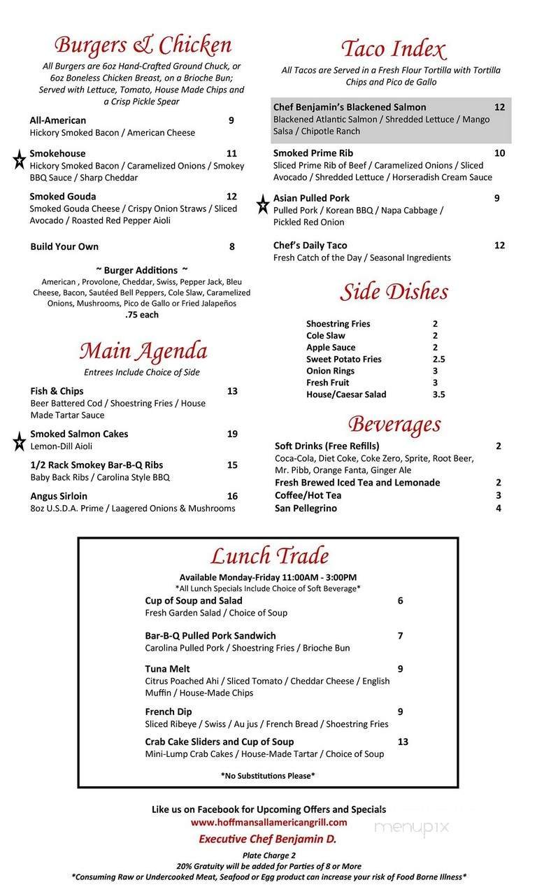 Menu page 1