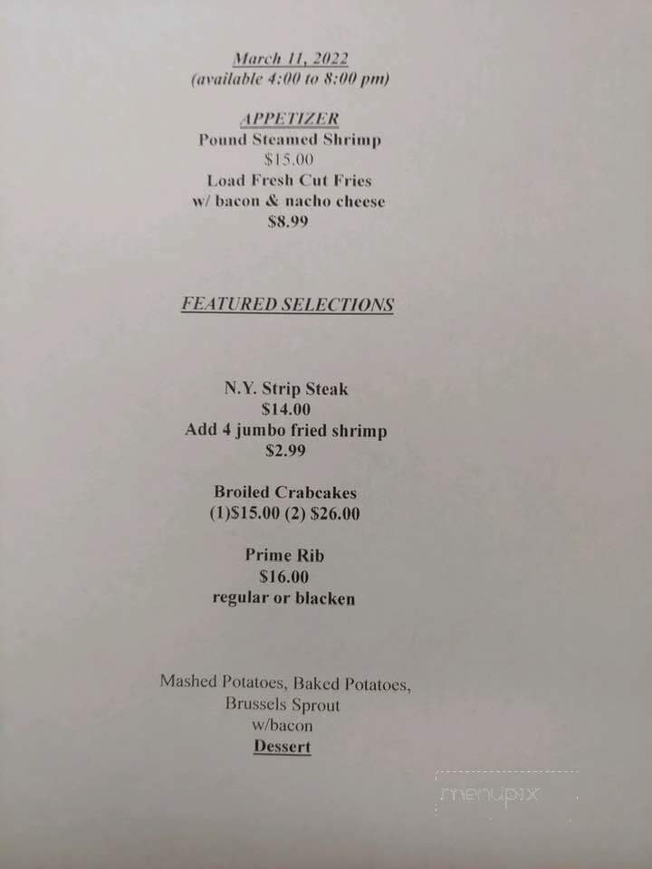 Menu page 1