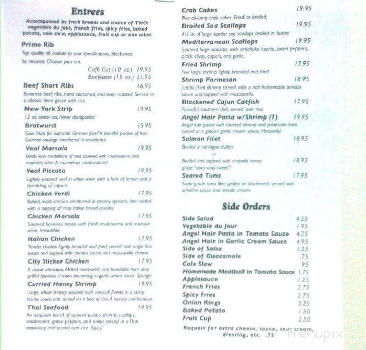 Menu page 2
