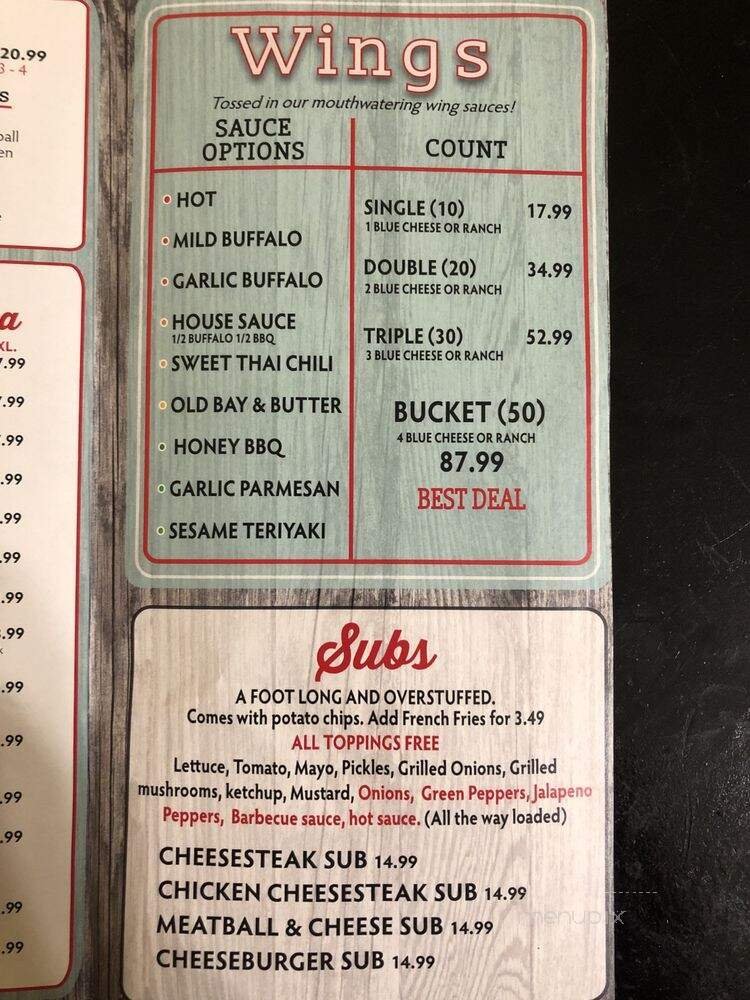 Menu page 1