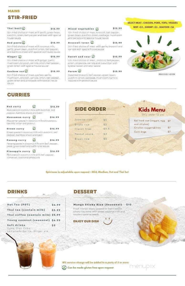 Menu page 1