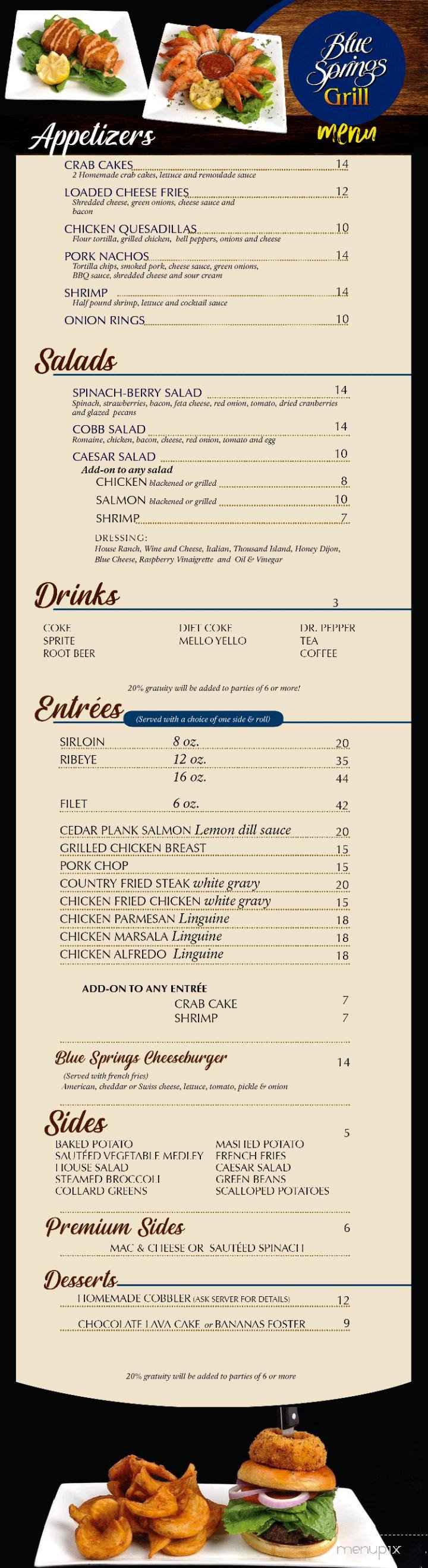 Menu page 1