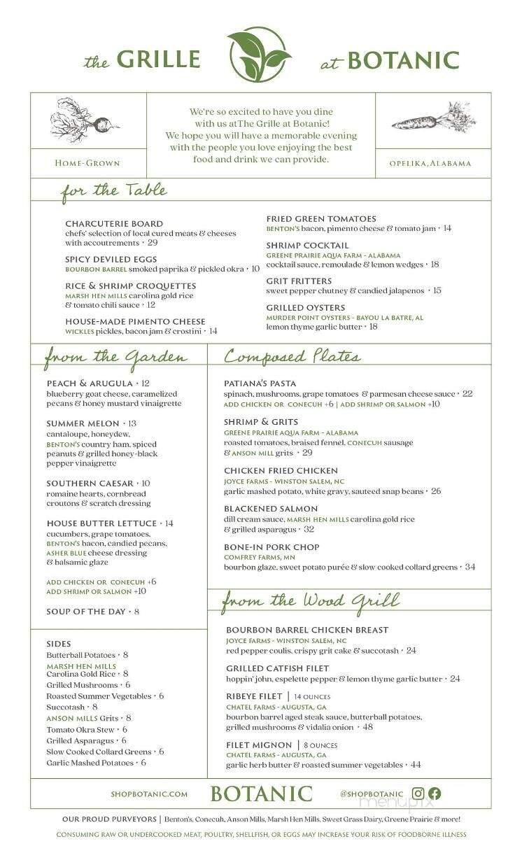 Menu page 1