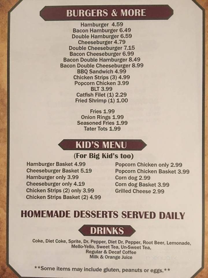 Menu page 2