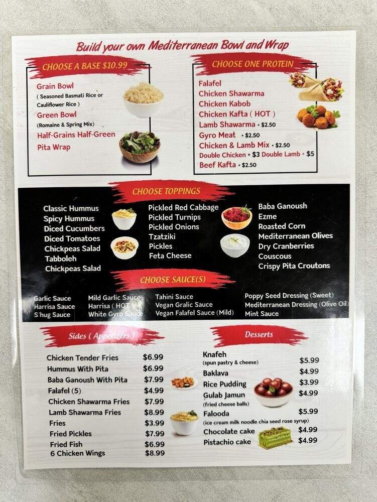 Menu page 1