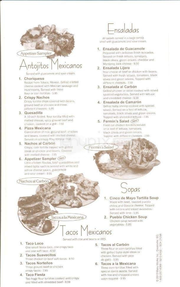 Menu page 2