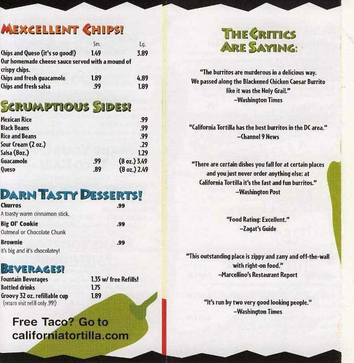 Menu page 2