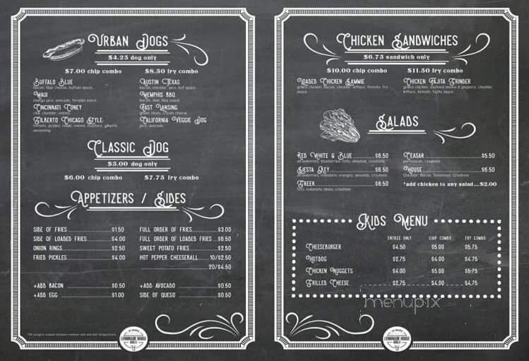 Menu page 2