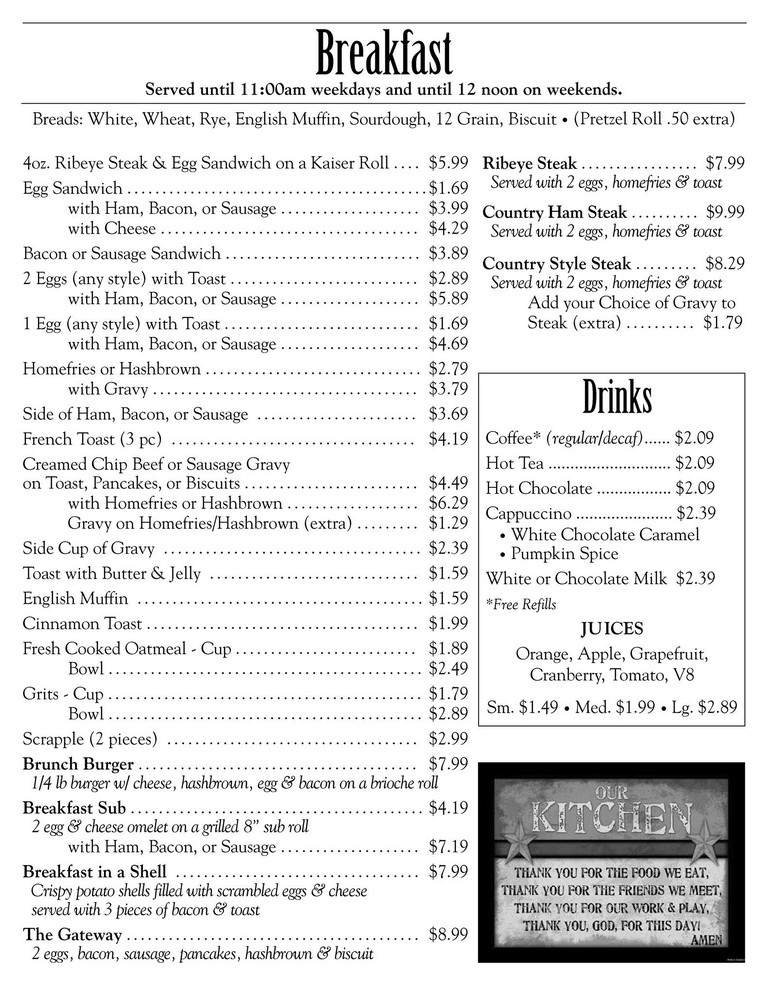 Menu page 2