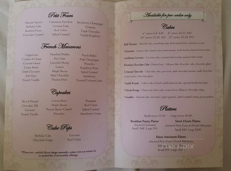 Menu page 1