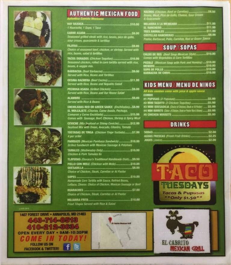 Menu page 2