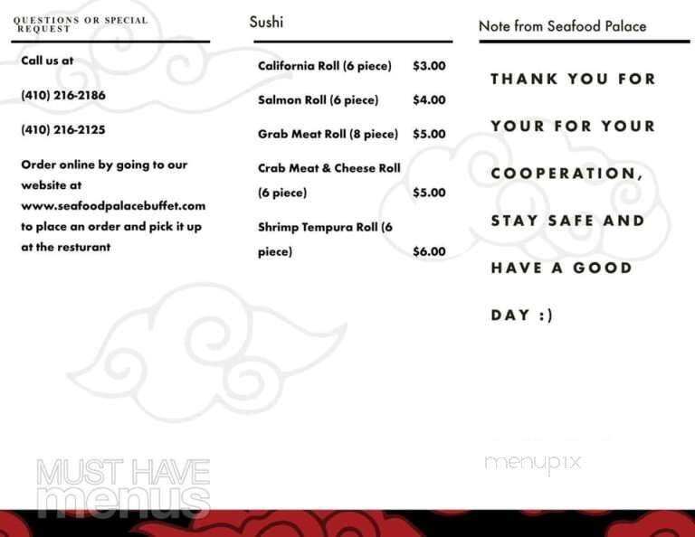 Menu page 1