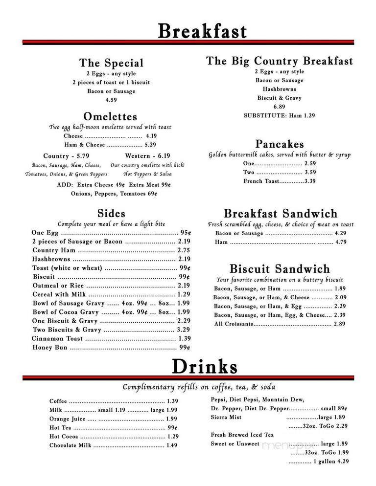 Menu page 2